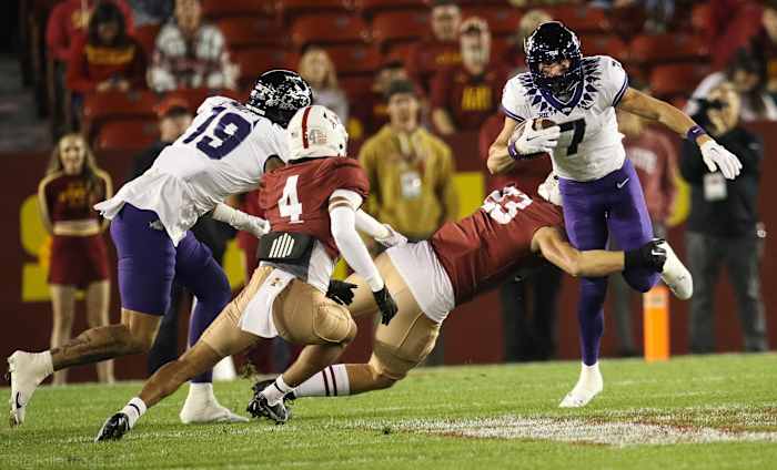 TCU's JP Richardson against Iowa State